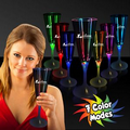 7 1/2 Oz. Light-Up Champagne Flute w/ White Base